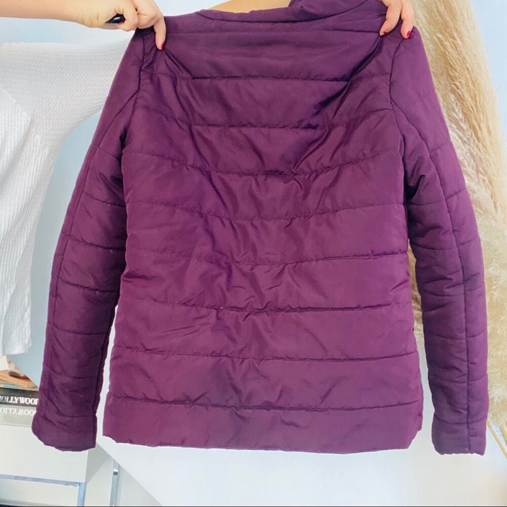 Fabletics Plum Purple Mischa Insulated Puffer Hoo… - image 7